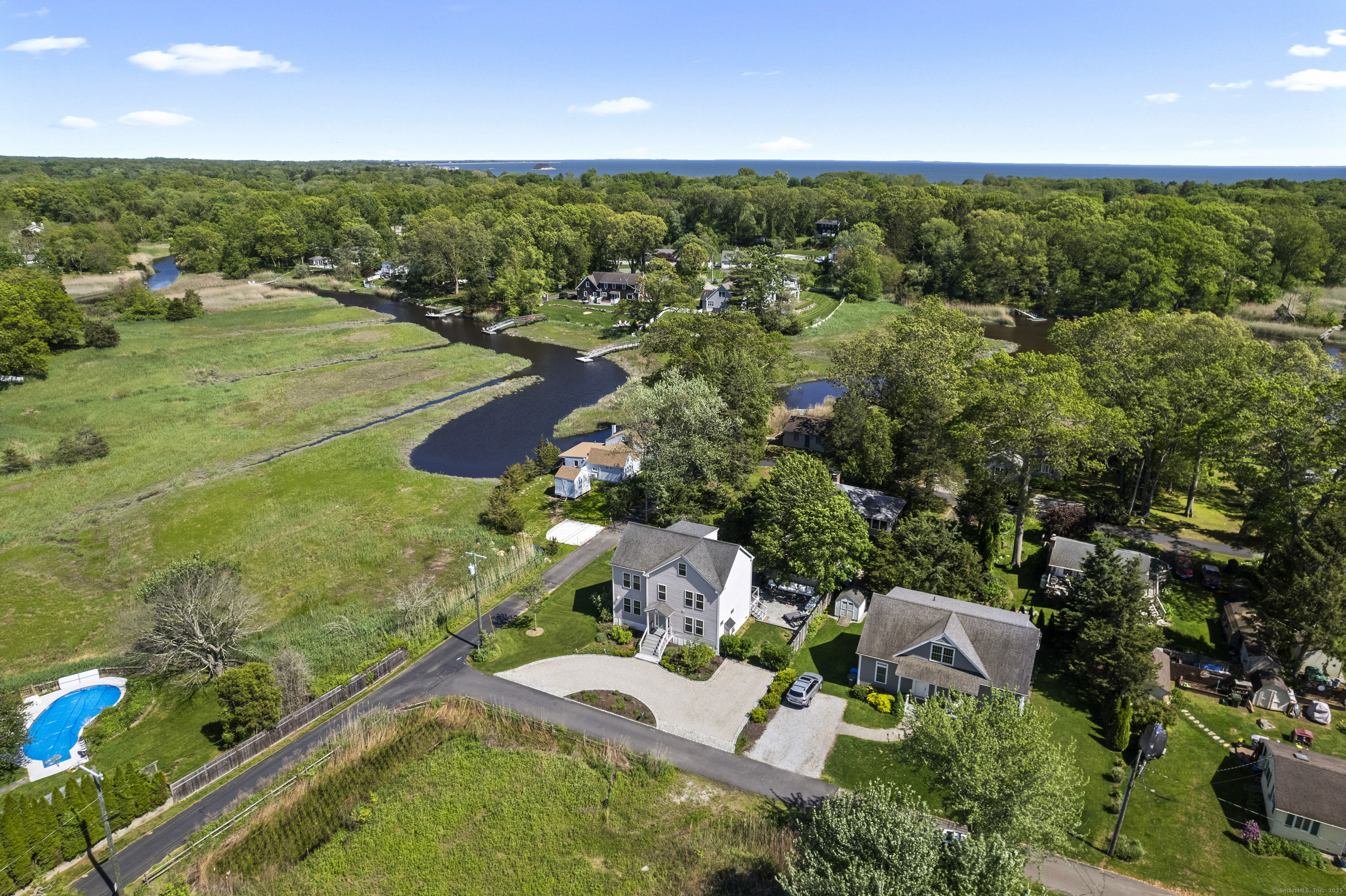3 Arrowhead Road Madison, CT 06443 - Photo 34 of 40 an aerial view of residential houses with outdoor space