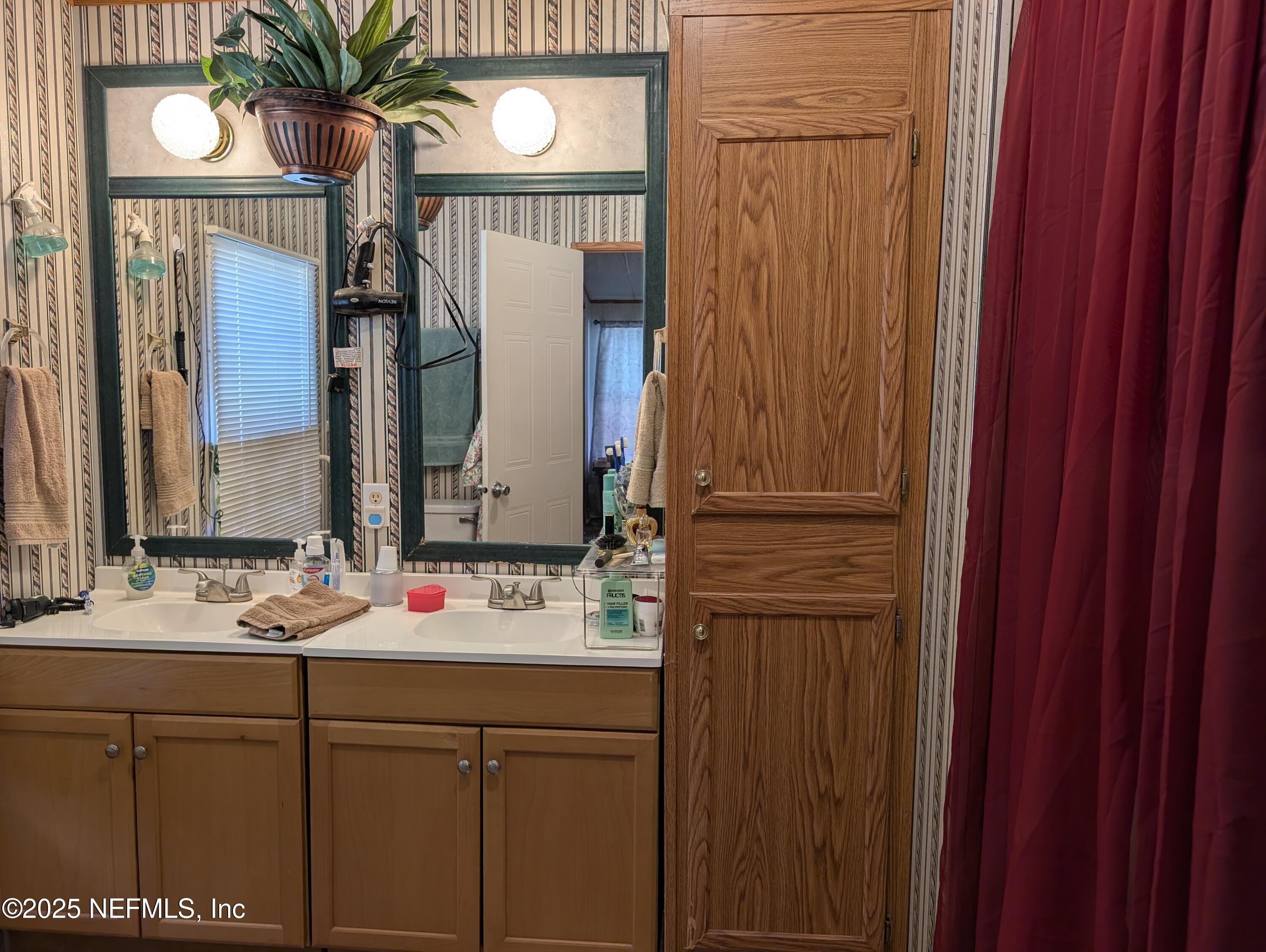 402 Shirley Street Interlachen, FL 32148 - Photo 12 of 20 a bathroom with a sink and a mirror