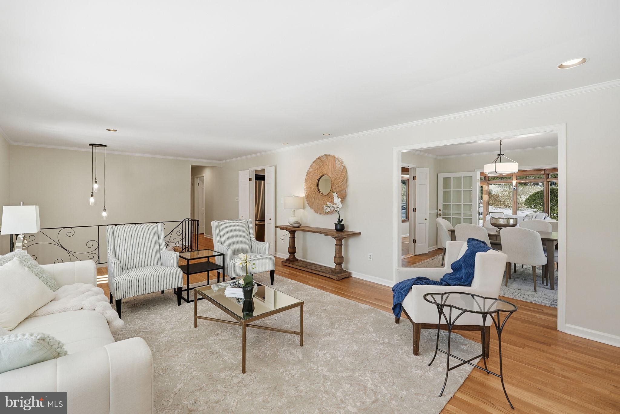 7511 Shadywood Road Bethesda, MD 20817 - Photo 8 of 29 Open to Dining Room and Kitchen