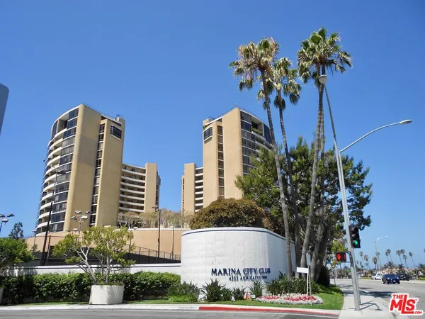 a front view of a multi story building