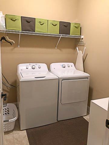 1242 Rimrock Road Smyrna, TN 37167 - Photo 11 of 28 Laundry room - washer, dryer and white cabinet stay!
