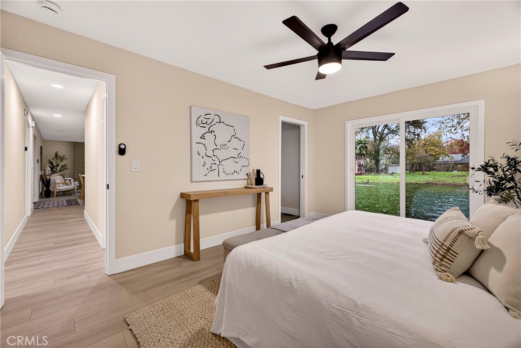 1623 Diamond Chico, CA 95928 - Photo 21 of 51 a bedroom with a bed and a large mirror