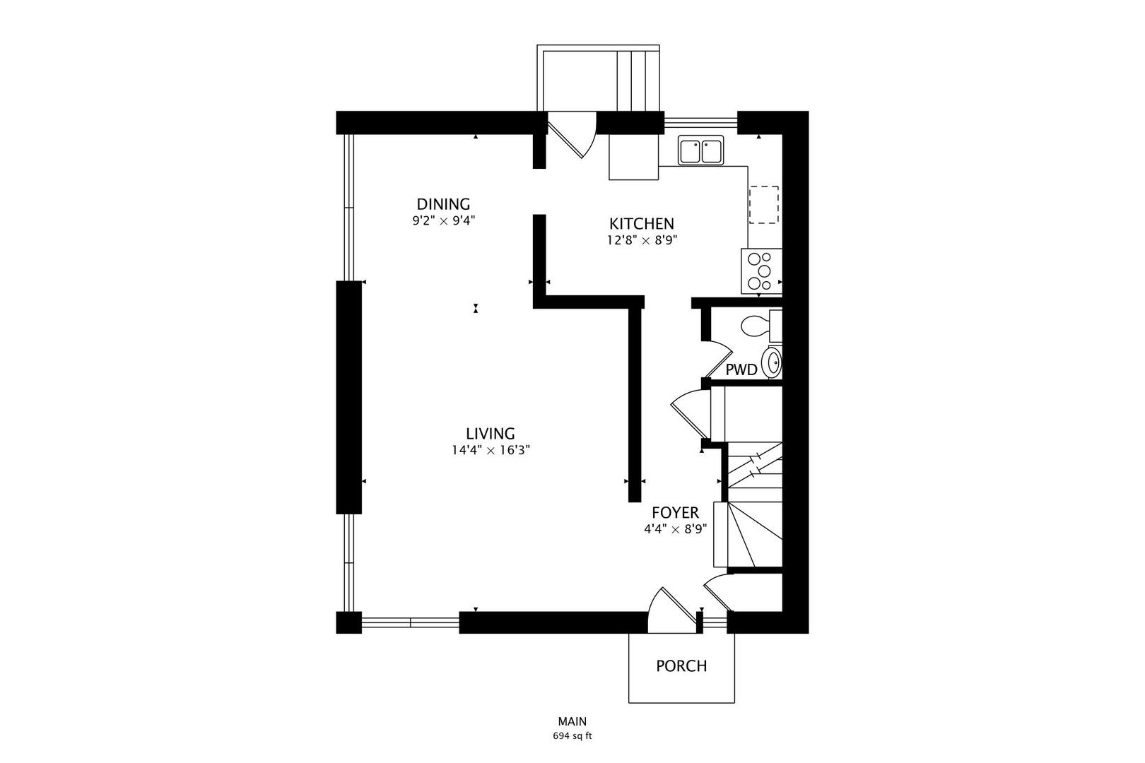 2019 Georgetown Lane, Unit 2019 Waukegan, IL 60085 - Photo 29 of 31 a picture of a wall with a white wall and a picture