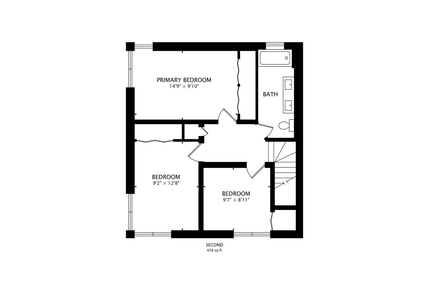 2019 Georgetown Lane, Unit 2019 Waukegan, IL 60085 - Photo 30 of 31 a picture of a bench in front of a wall