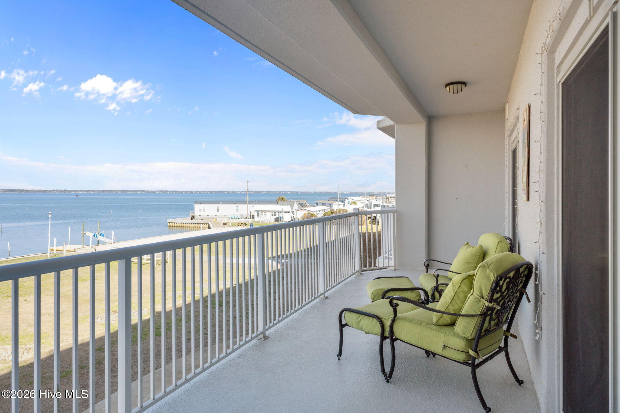 1550 Salter Path Road, Unit 102 Indian Beach, NC 28512 - Photo 14 of 88 Back Balcony with Sound Views