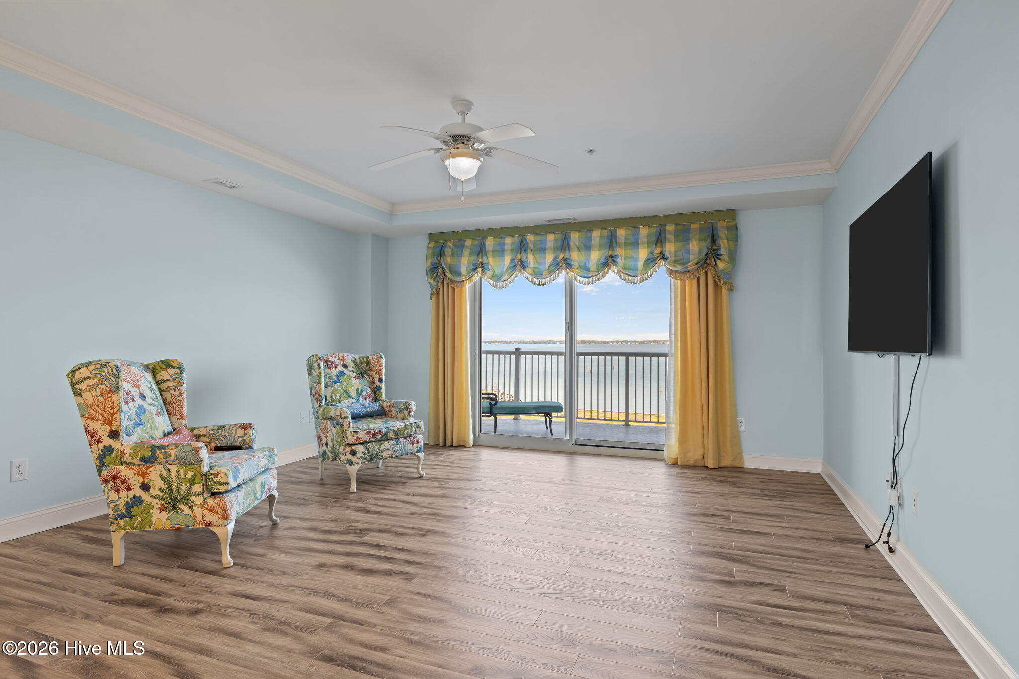 1550 Salter Path Road, Unit 102 Indian Beach, NC 28512 - Photo 15 of 89 Main Living Area with Sound Views