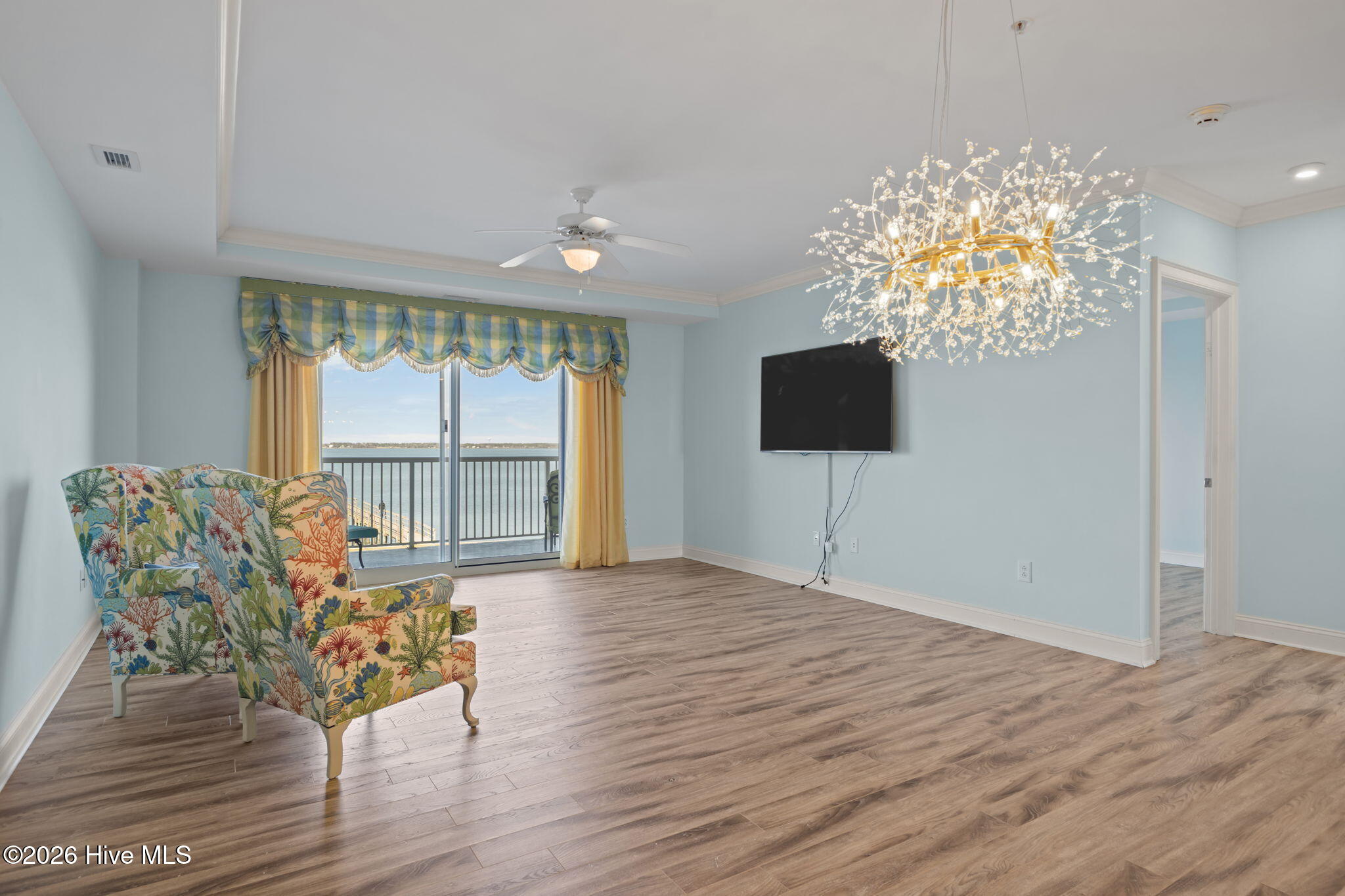 1550 Salter Path Road, Unit 102 Indian Beach, NC 28512 - Photo 16 of 89 Main Living Area with Sound Views