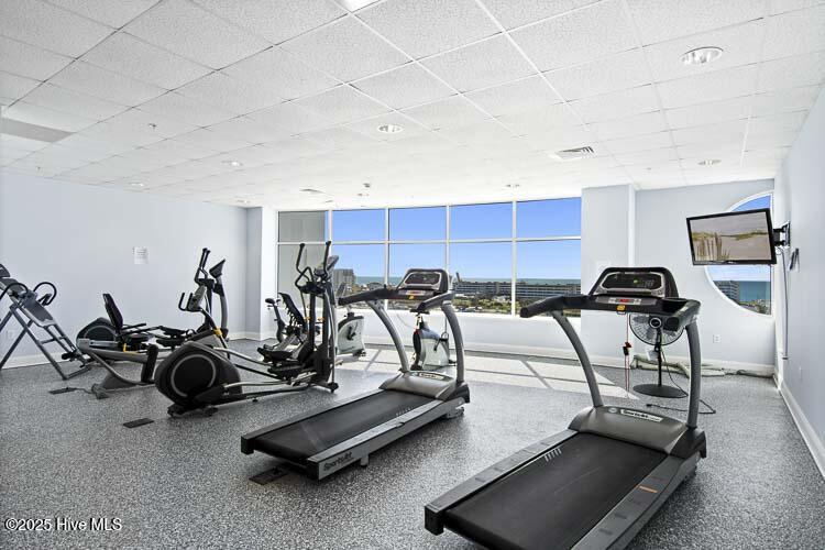 1550 Salter Path Road, Unit 102 Indian Beach, NC 28512 - Photo 61 of 88 Fitness Center with Ocean Views