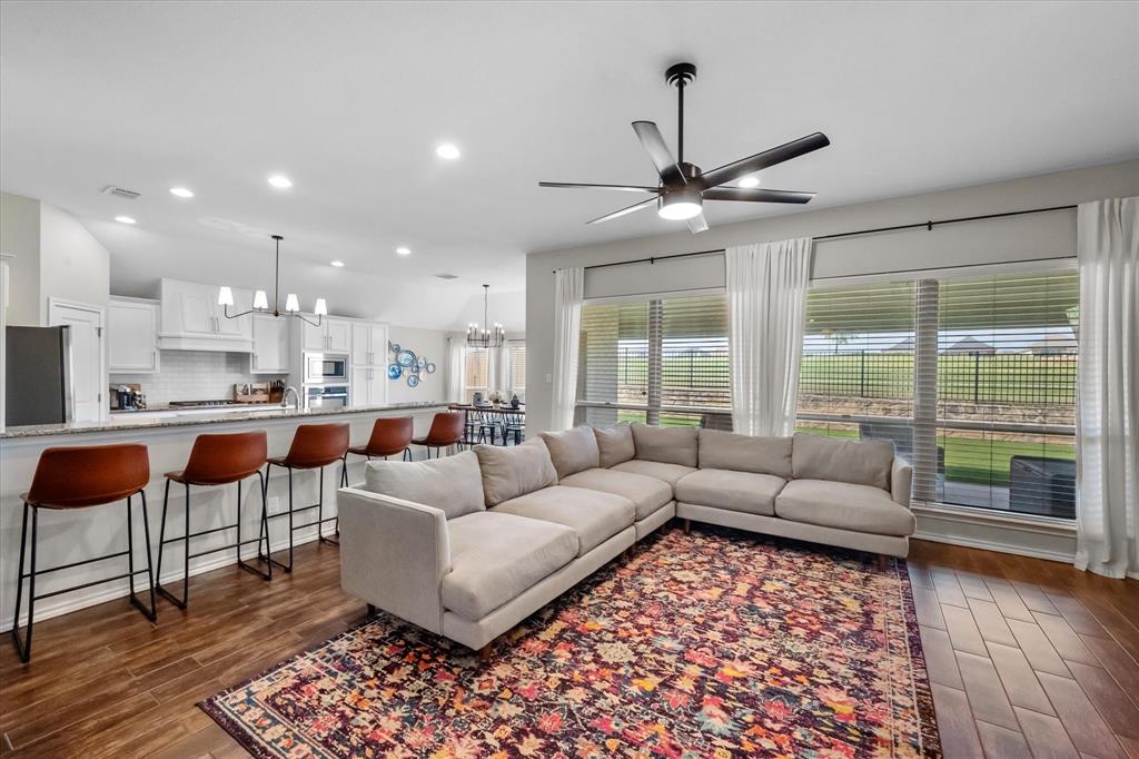 7224 Prestwick Terrace Benbrook, TX 76126 - Photo 11 of 39 a living room with furniture and a large window