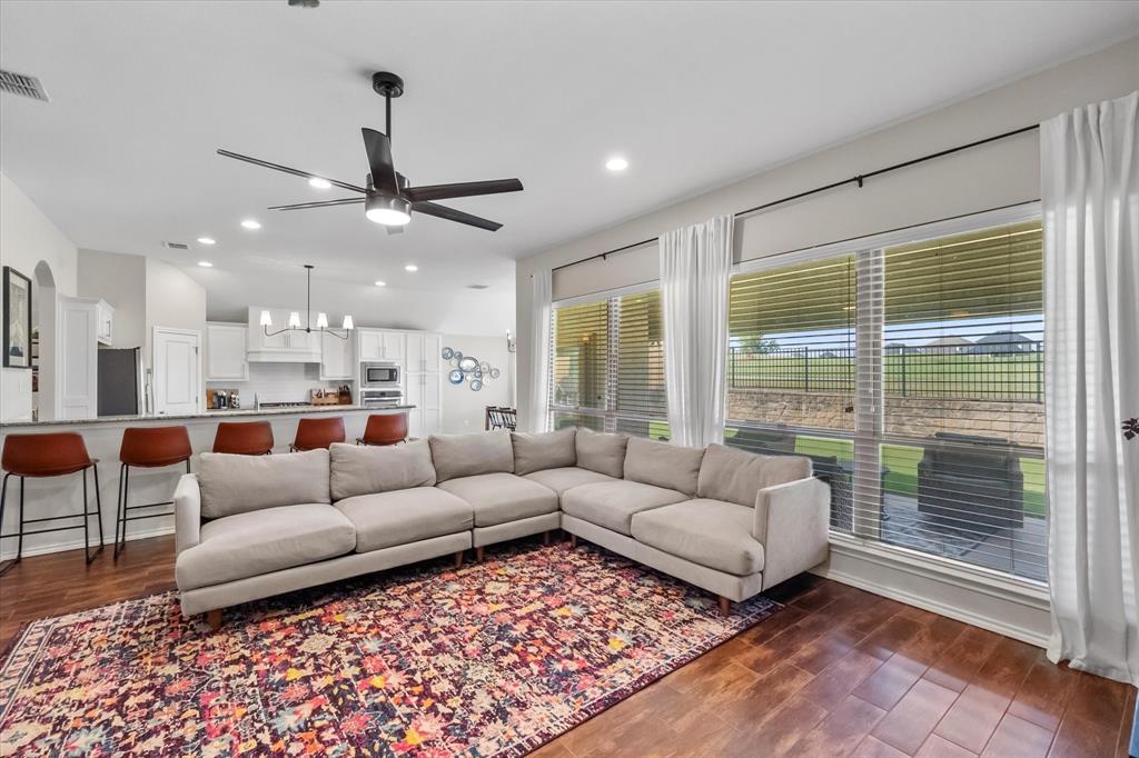 7224 Prestwick Terrace Benbrook, TX 76126 - Photo 12 of 39 a living room with furniture and a large window