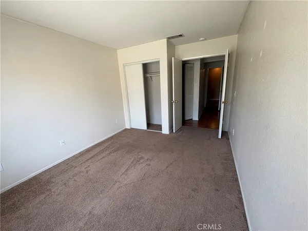 a view of a room with closet