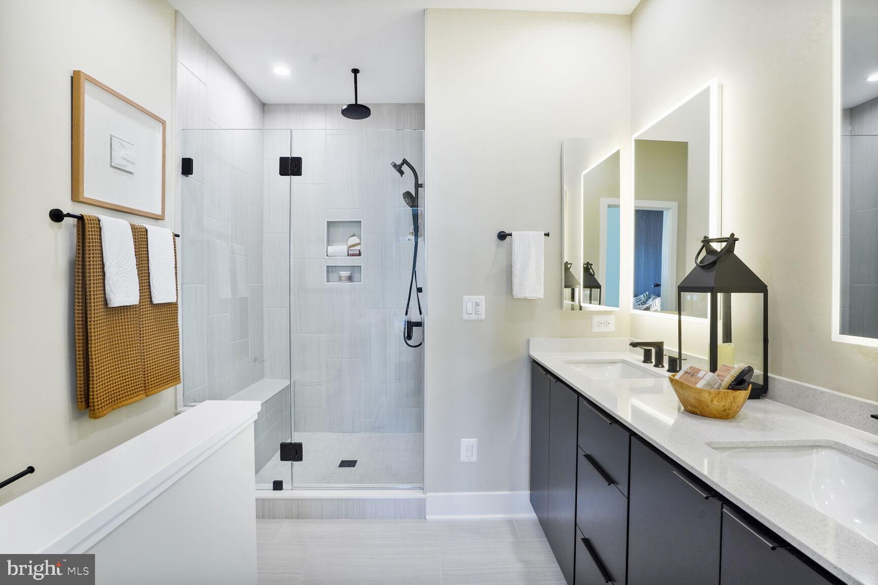 61 Lower Service Court Northwest Washington, DC 20422 - Photo 13 of 21 a bathroom with a tub sink and mirror
