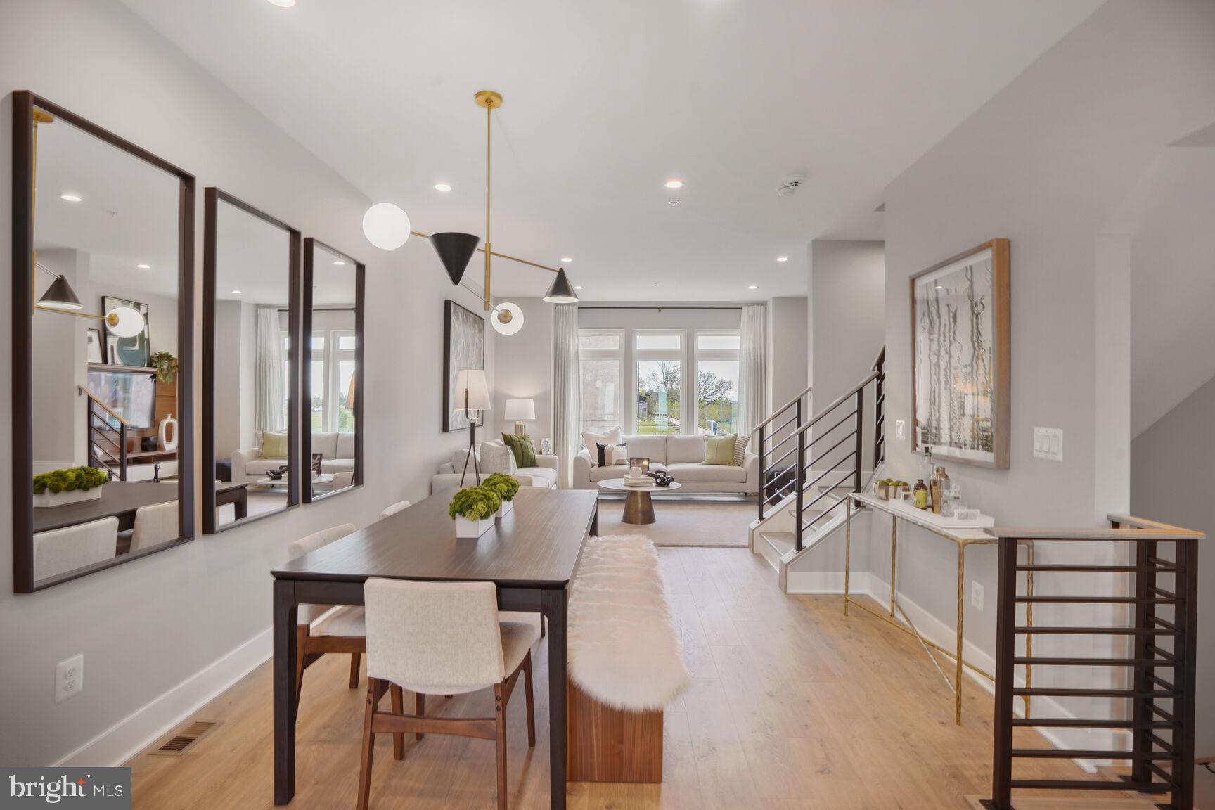 61 Lower Service Court Northwest Washington, DC 20422 - Photo 17 of 21 a view of a a dining room with furniture window and wooden floor