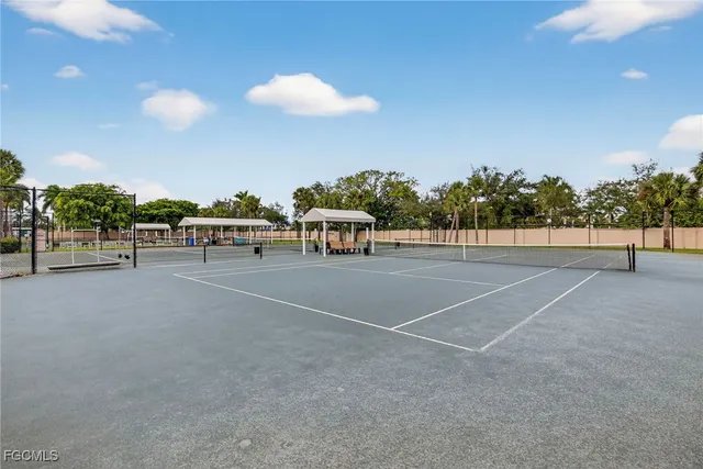a view of a tennis court