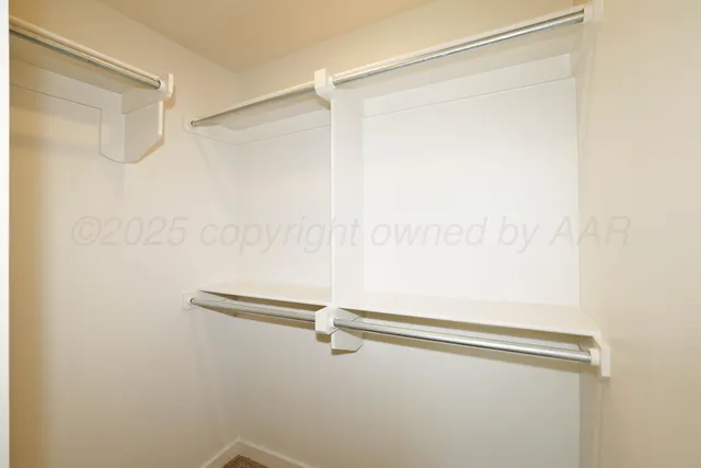 a close up view of racks on the wall