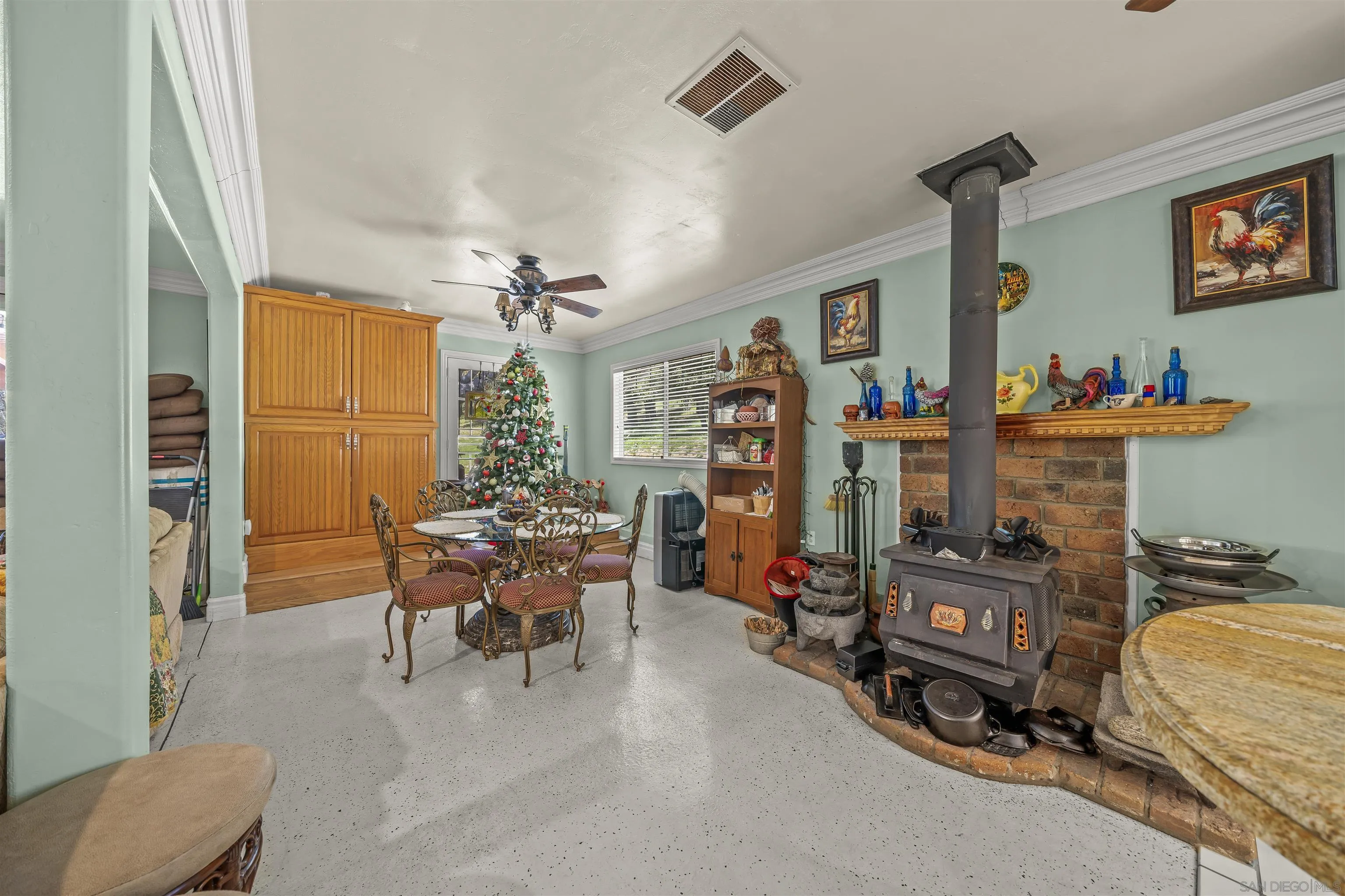 2464 Wynola Road Julian, CA 92036 - Photo 12 of 50 a dining room with furniture and chandelier