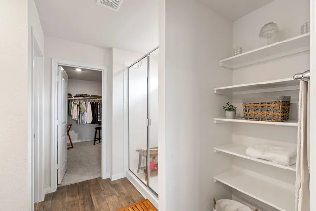 a view of pool with outdoor seating