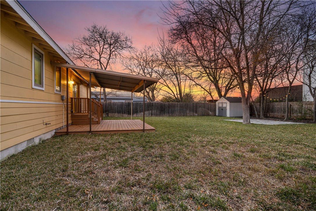 108 East Skyview Road Austin, TX 78752 - Photo 26 of 28 There's plenty of space to enjoy outside play in this fully fenced backyard!