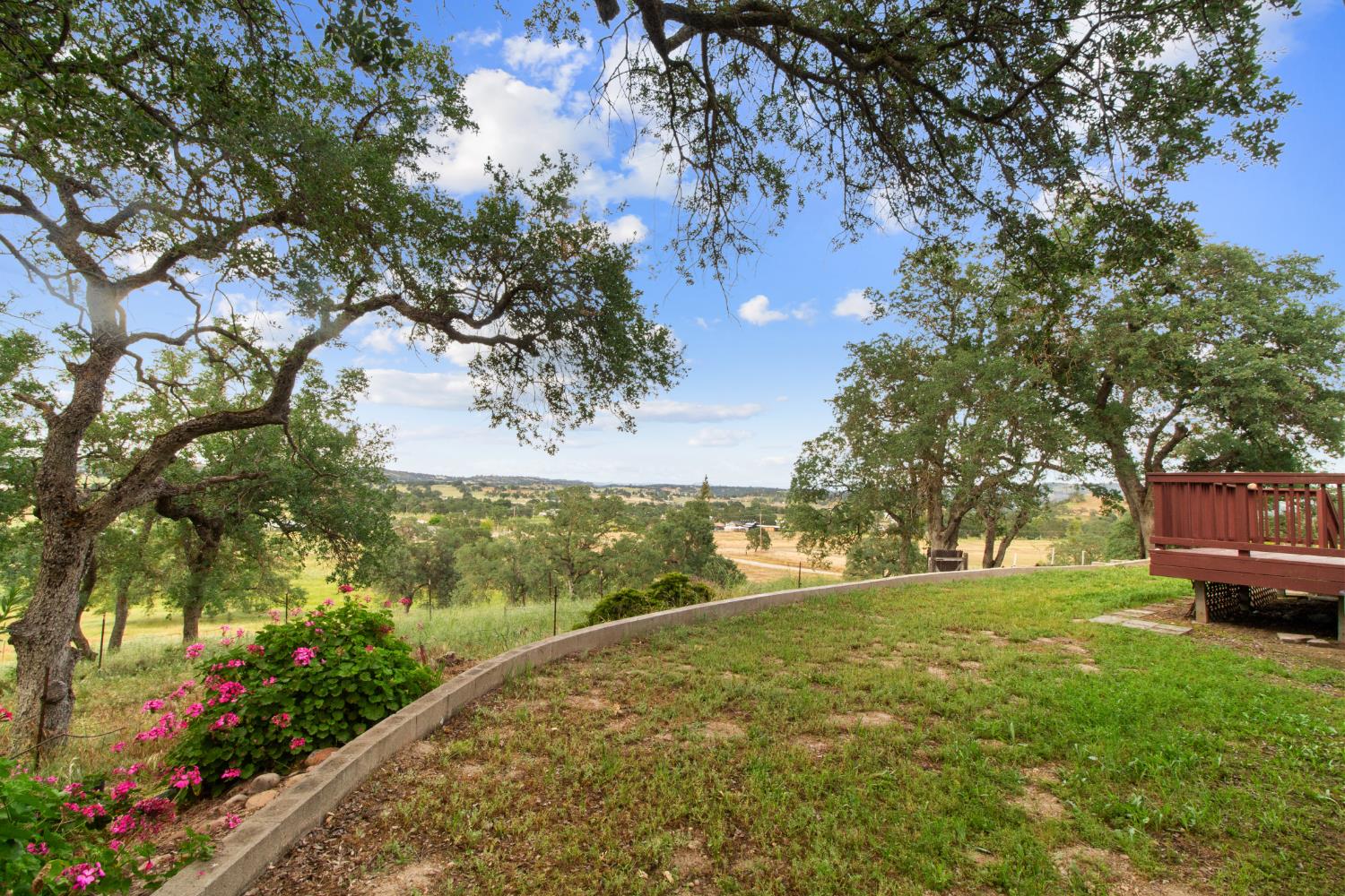 10580 Thompson Way Valley Springs, CA 95252 - Photo 40 of 64 a view of yard with swimming pool and green space