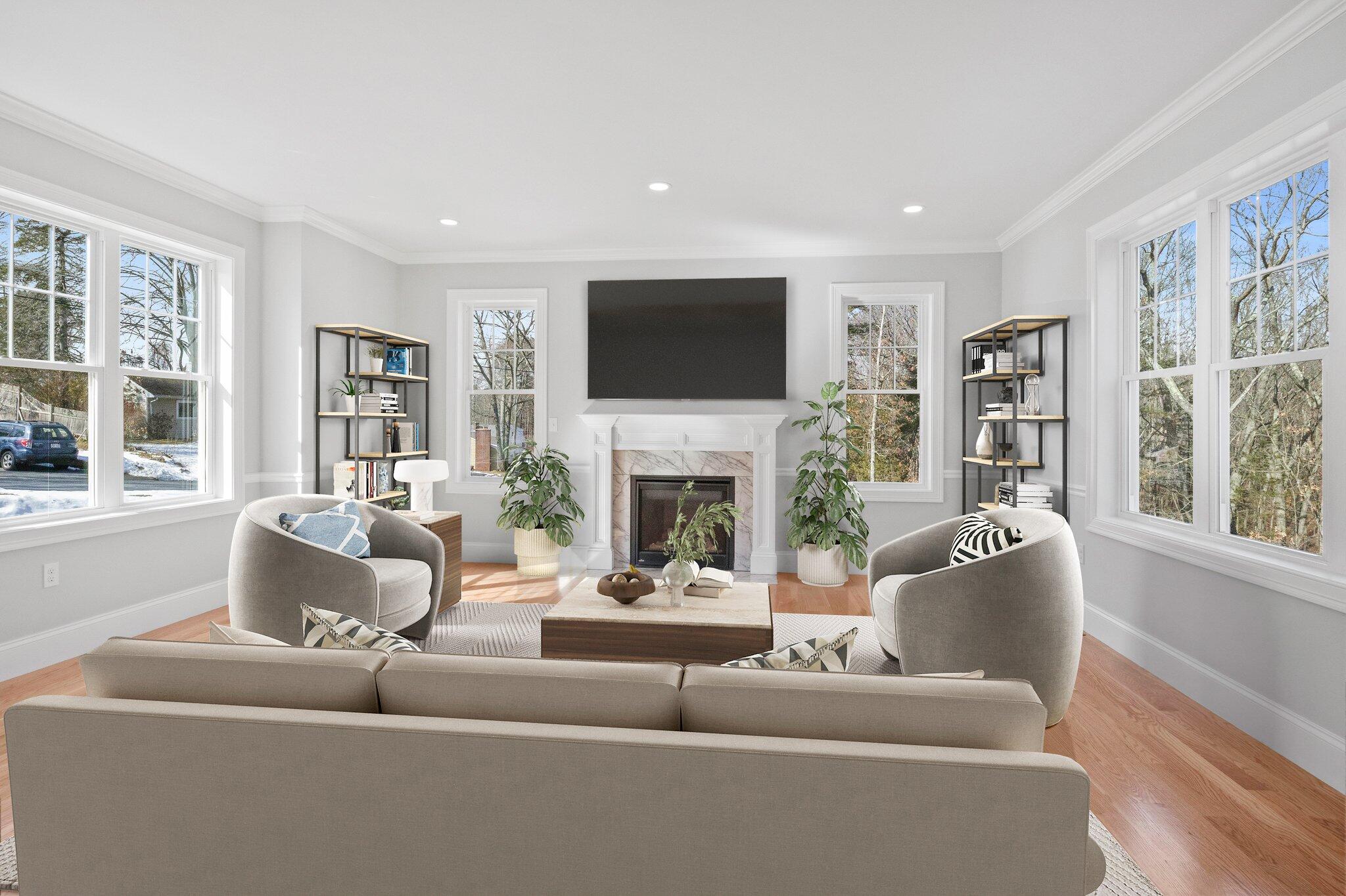 95 Hilldale Road Ashland, MA 01721 - Photo 12 of 44 Liv Rm Virtual Staging