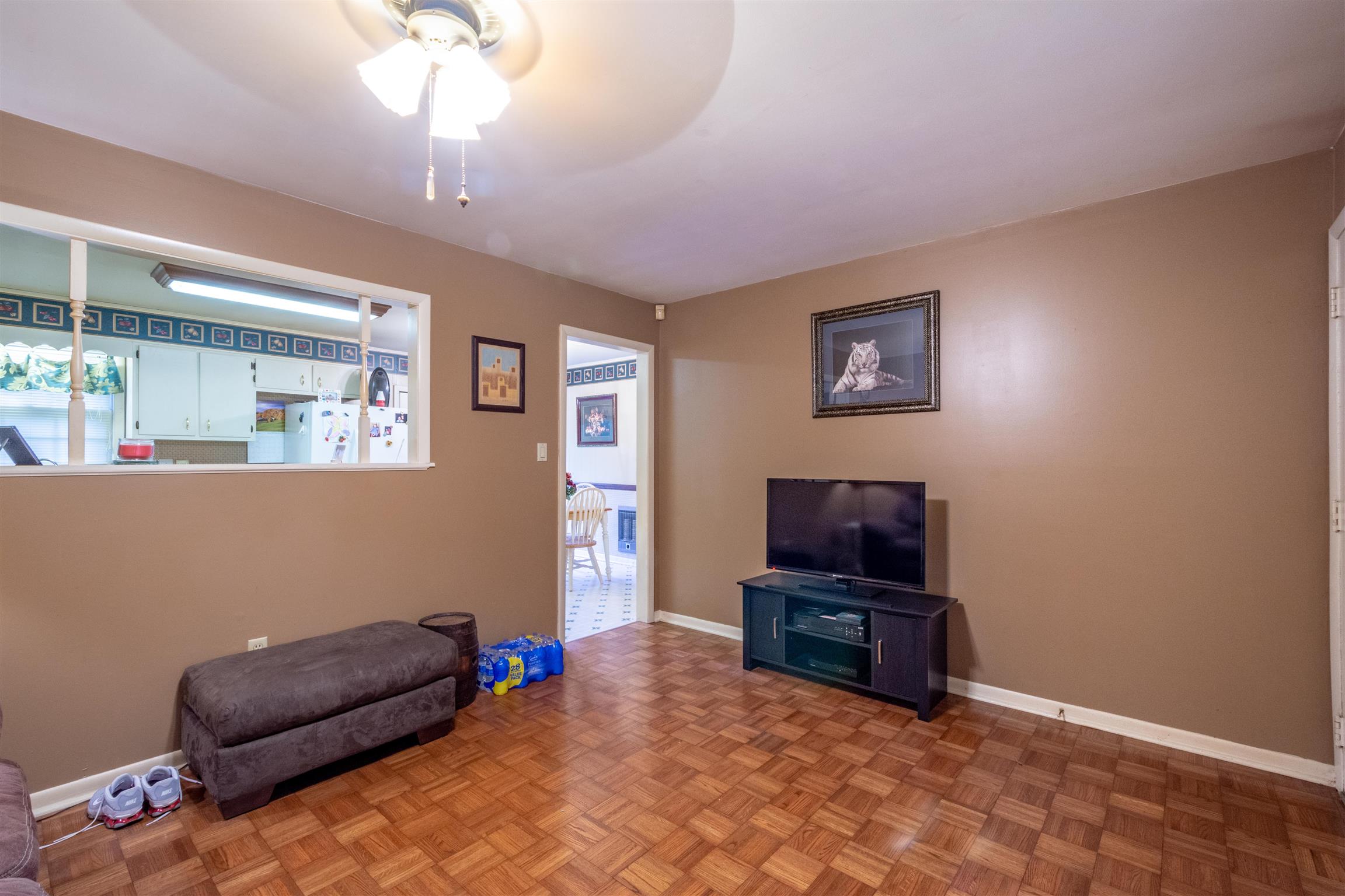 1309 Oak Grove Road Goodspring, TN 38460 - Photo 4 of 29 a living room with furniture and a flat screen tv