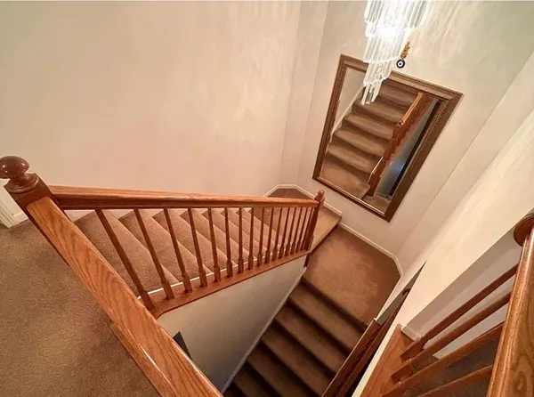 a view of a hallway with a elevator