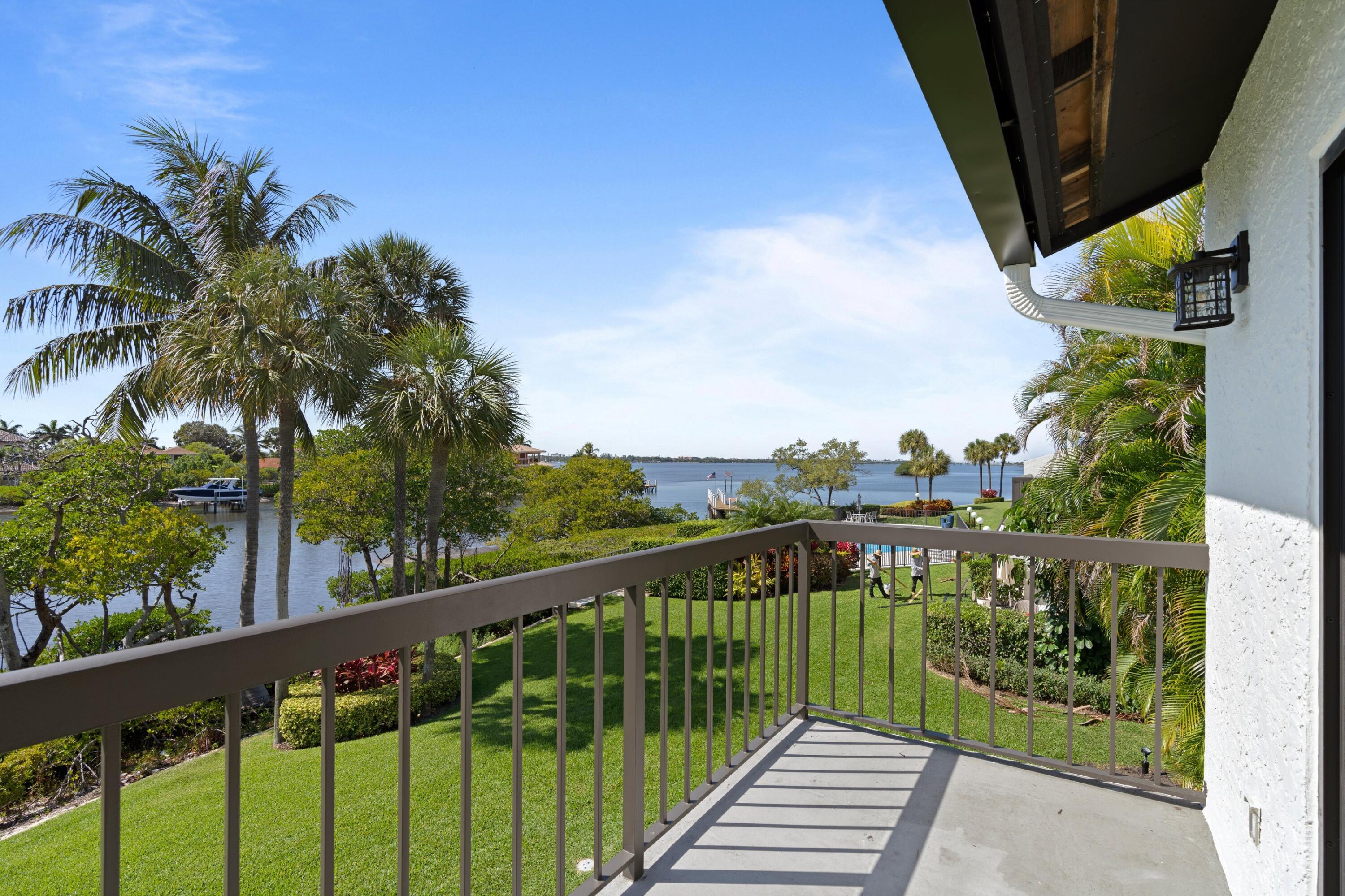3474 South Ocean Boulevard, Unit 14 Palm Beach, FL 33480 - Photo 32 of 64 a view of a balcony with lake view