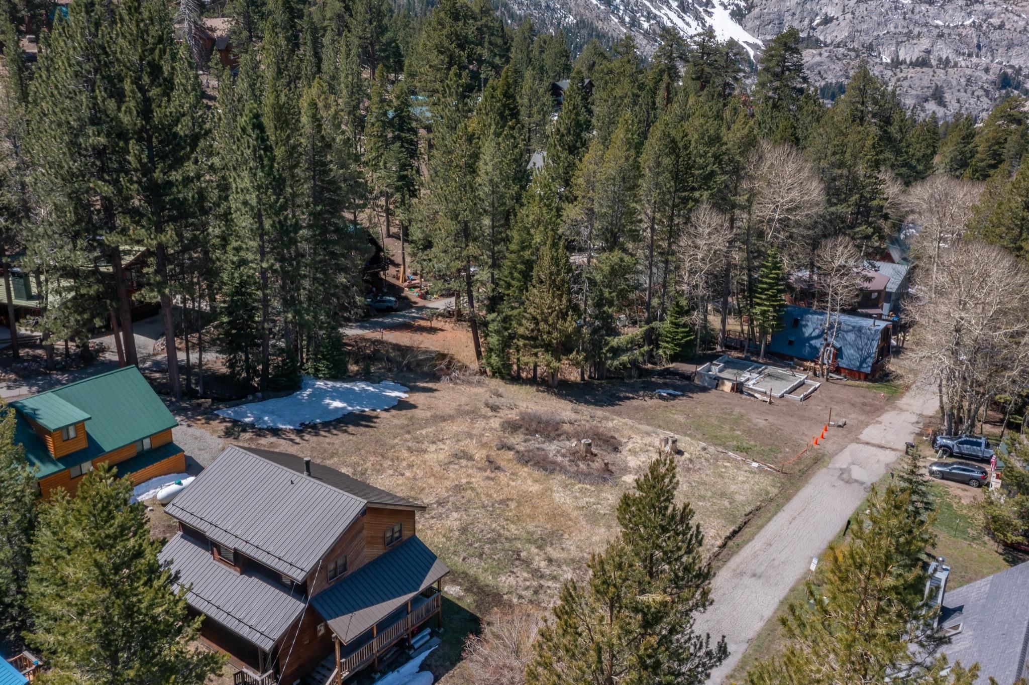 778 Steelhead Road June Lake, CA 93529 - Photo 7 of 16 an aerial view of a house with a yard and trees