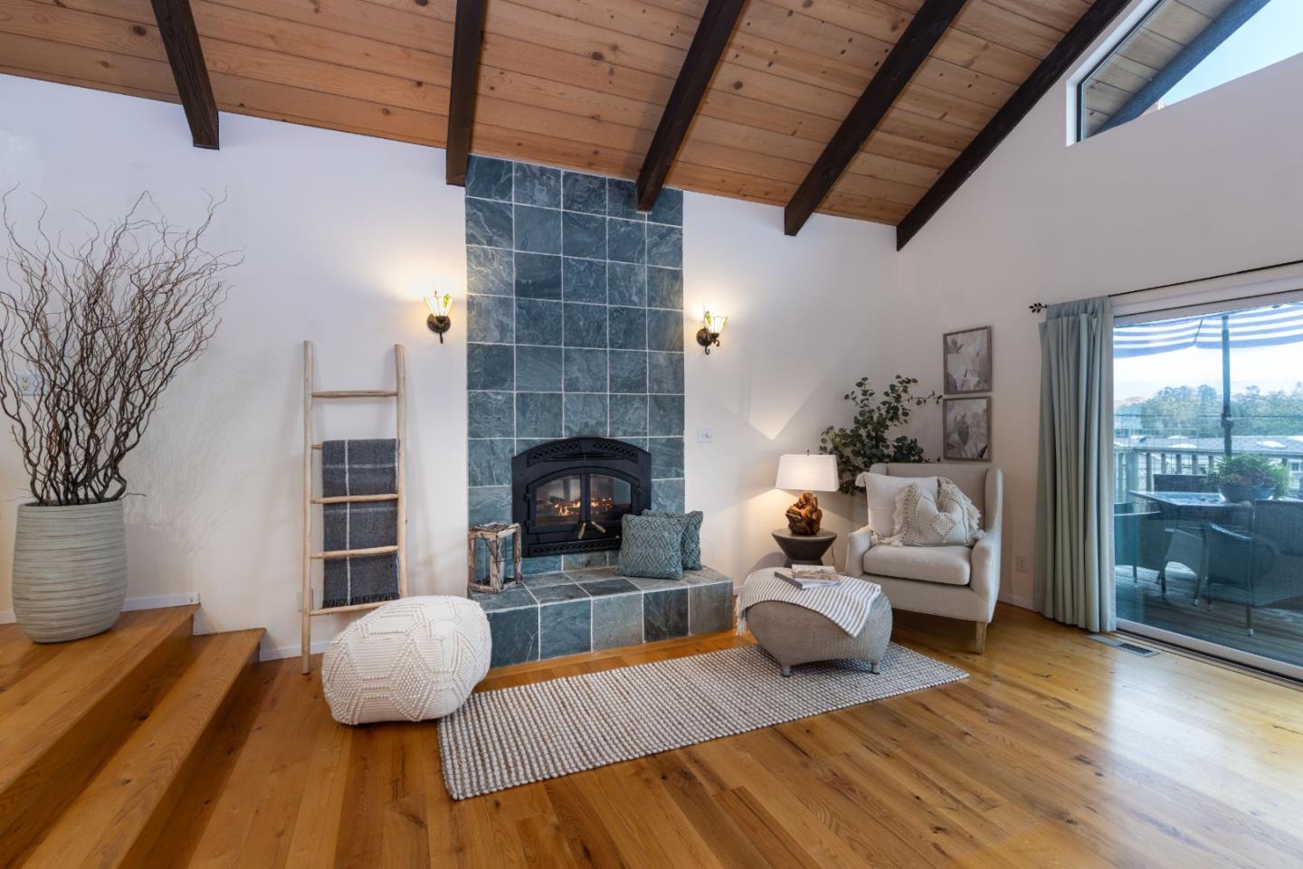 323 Los Altos Drive Aptos, CA 95003 - Photo 4 of 36 a living room with furniture and a fireplace