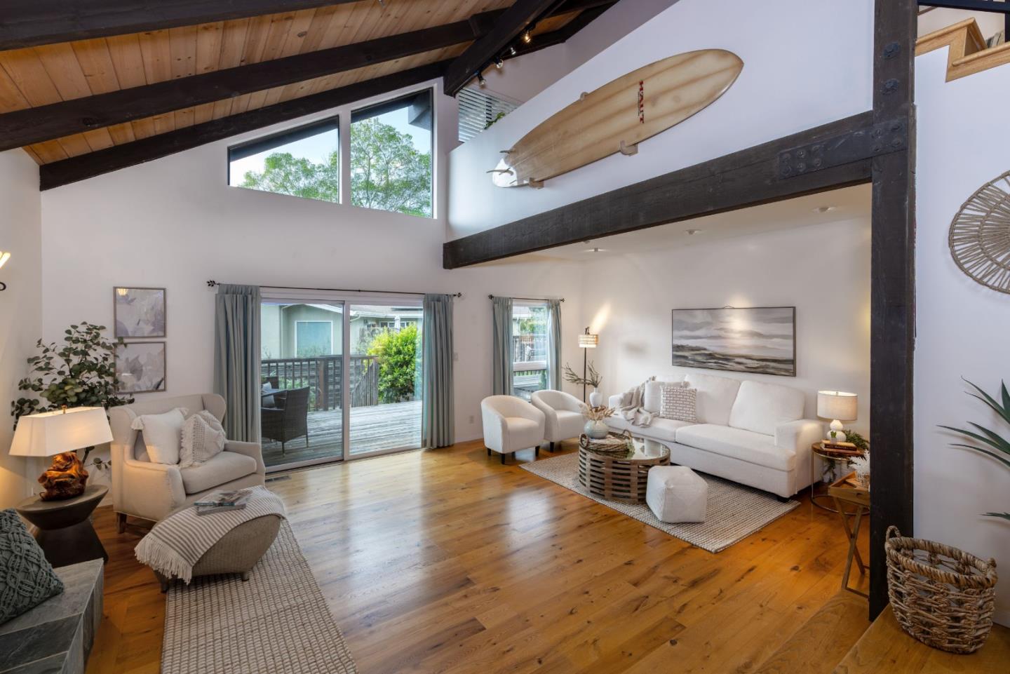 323 Los Altos Drive Aptos, CA 95003 - Photo 5 of 36 a living room with furniture or couch and a large window