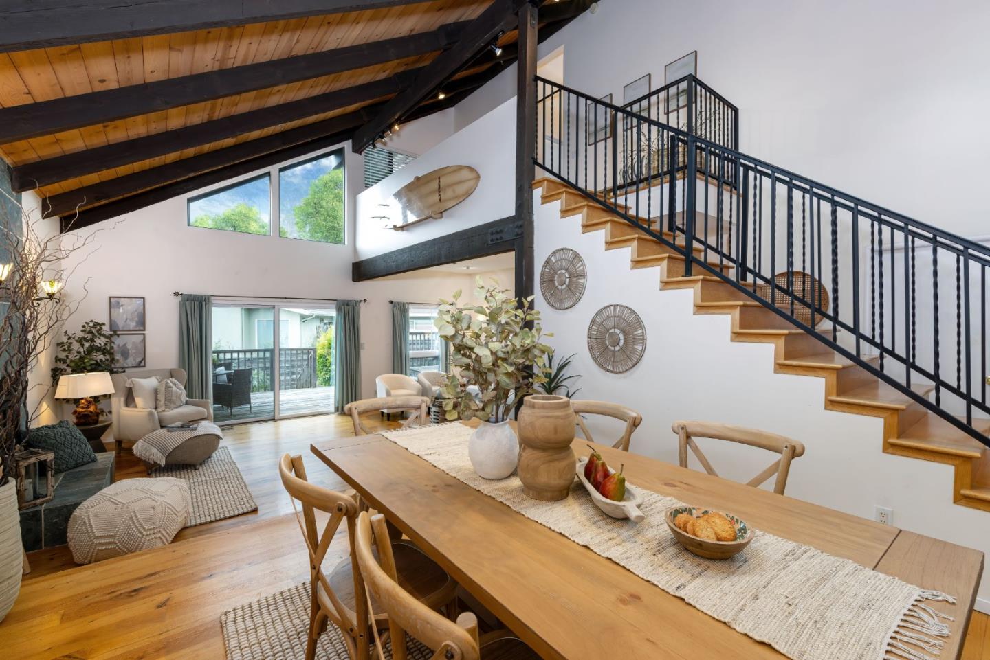 323 Los Altos Drive Aptos, CA 95003 - Photo 6 of 36 a view of a dining room with furniture window and wooden floor