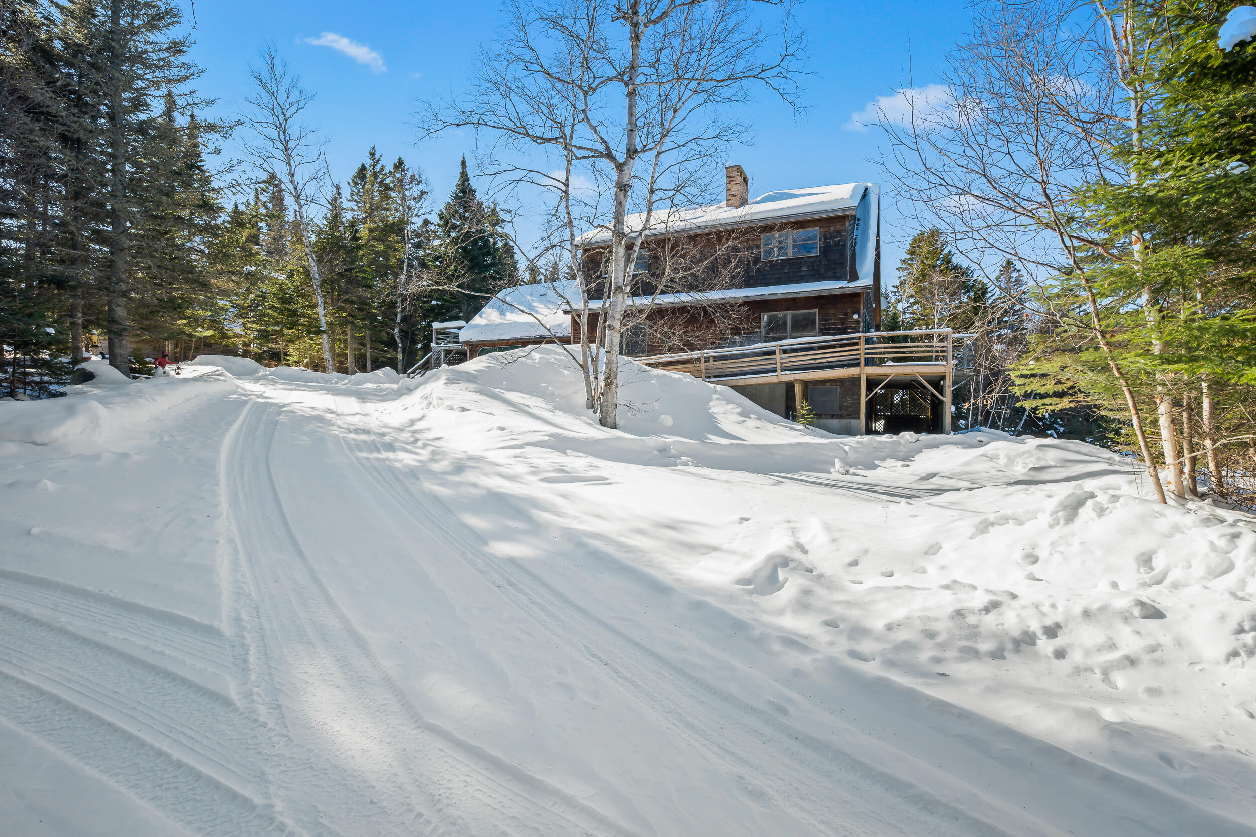 41 Stone Hedge Lane Rangeley, ME 04970 - Photo 52 of 57 Long, Winding Driveway