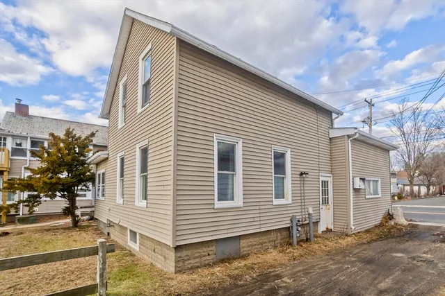 a view of a house with a patio