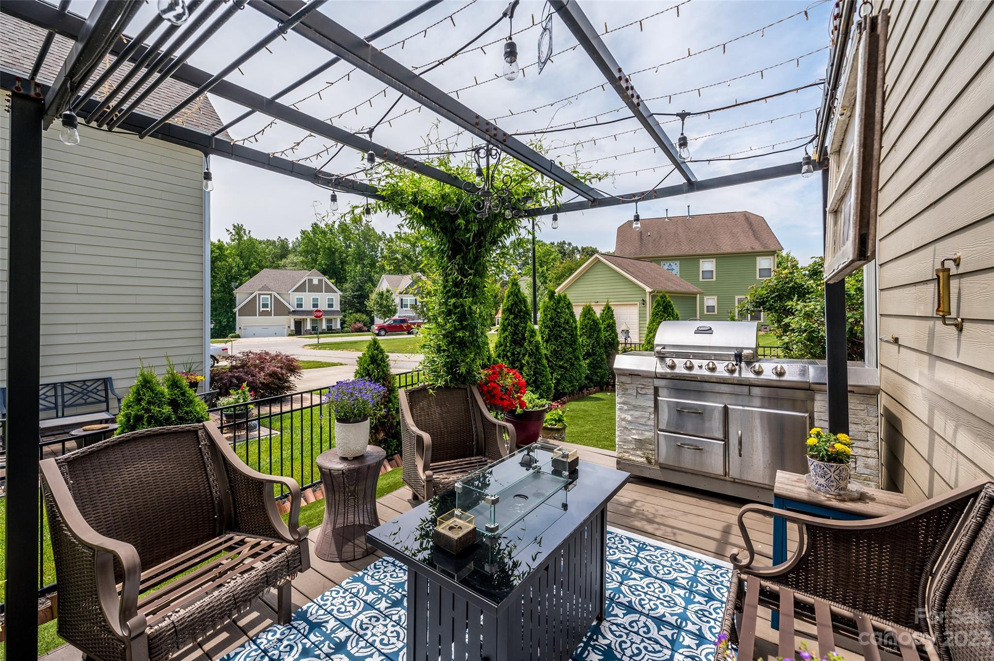 3317 Lucy Drive Monroe, NC 28110 - Photo 29 of 38 a patio with glass top table and chairs