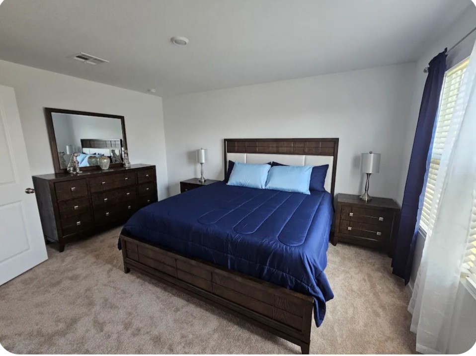 215 Canley Loop Hutto, TX 78634 - Photo 6 of 13 Bedroom with light colored carpet