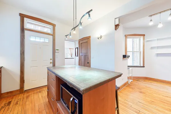 a view interior of a house and wooden floor