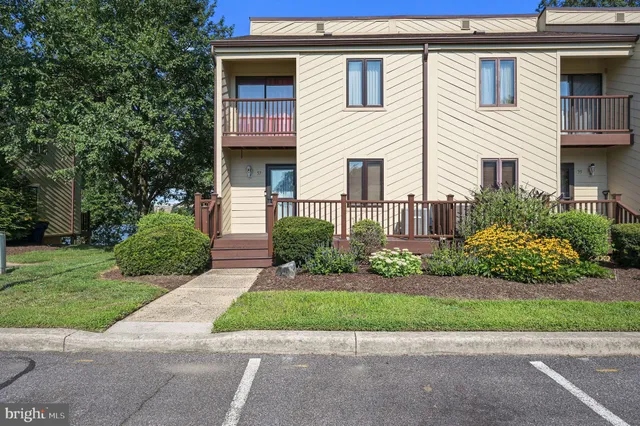 a front view of a house with a yard and potted plants