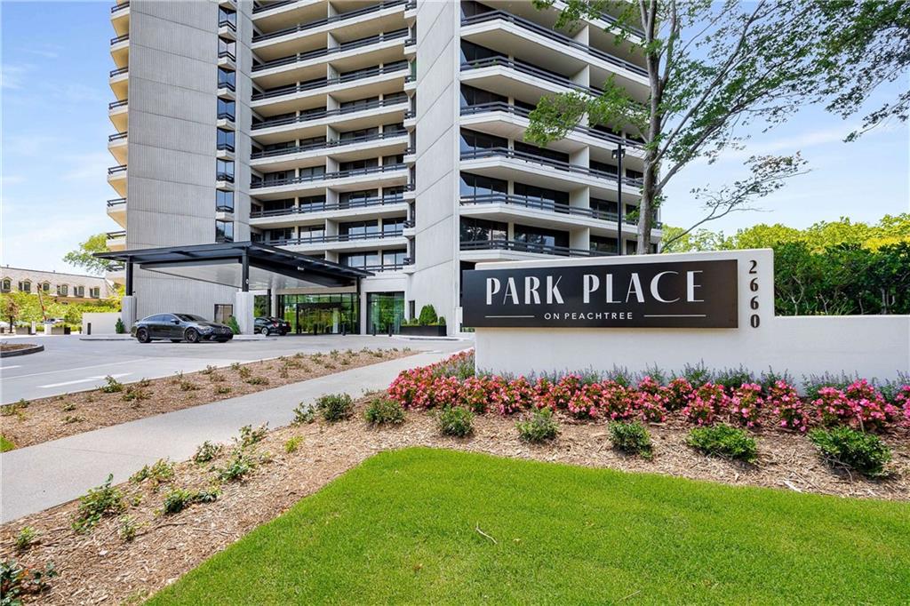 2660 Peachtree Road Northwest, Unit 19F Atlanta, GA 30305 - Photo 24 of 35 a view of street with sign board