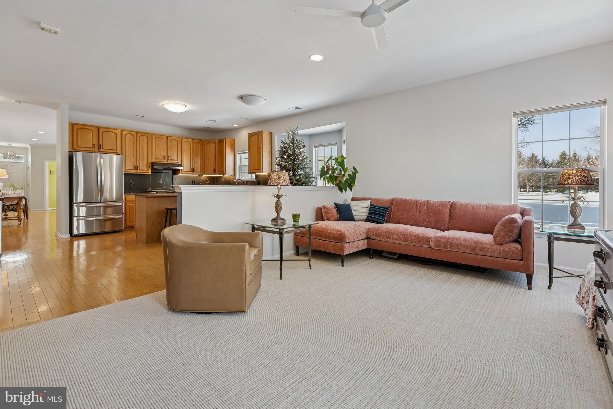 17 Pinflower Lane Princeton Junction, NJ 08550 - Photo 23 of 57 a living room with furniture and kitchen view