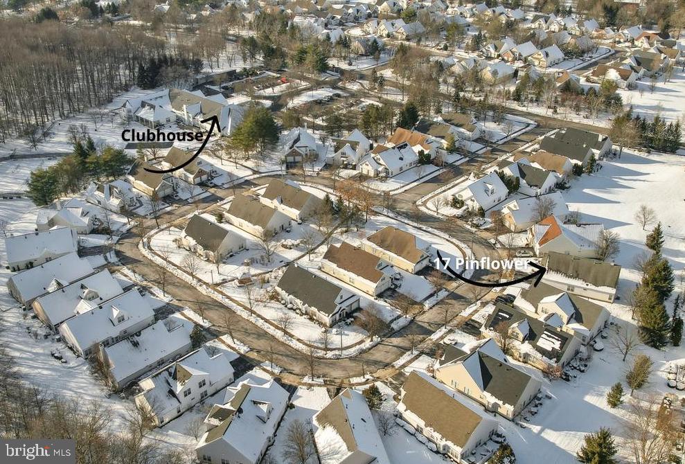 17 Pinflower Lane Princeton Junction, NJ 08550 - Photo 46 of 57 an aerial view of residential building with parking space