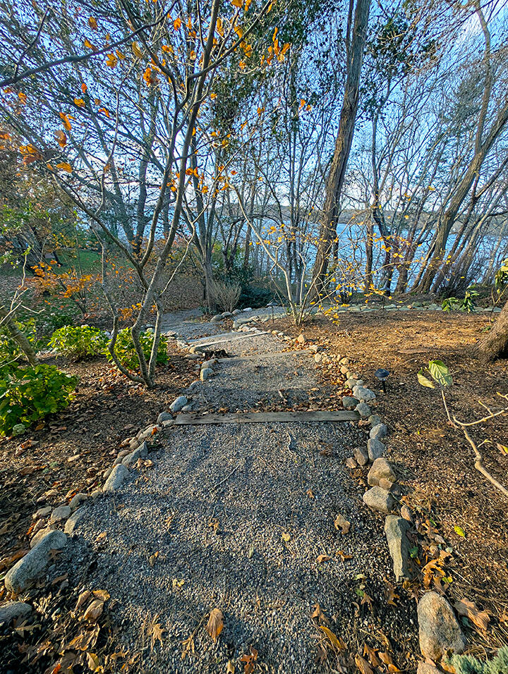 6 Cora Nickerson Road Harwich, MA 02645 - Photo 29 of 42 a view of a yard with plants and large trees