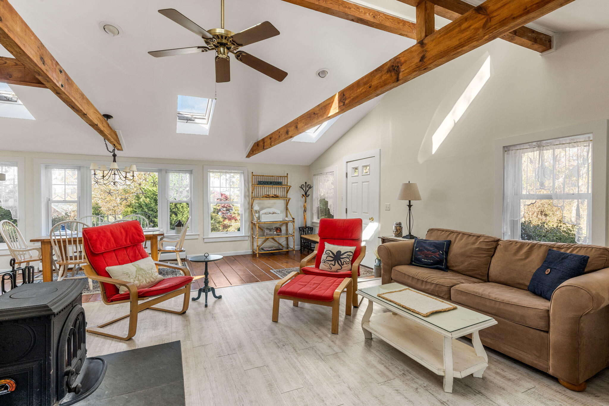 6 Cora Nickerson Road Harwich, MA 02645 - Photo 8 of 42 a living room with furniture and a large window