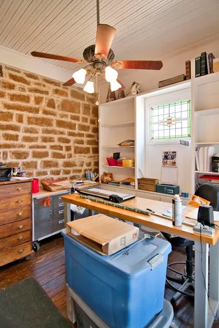 a room with storage and utility