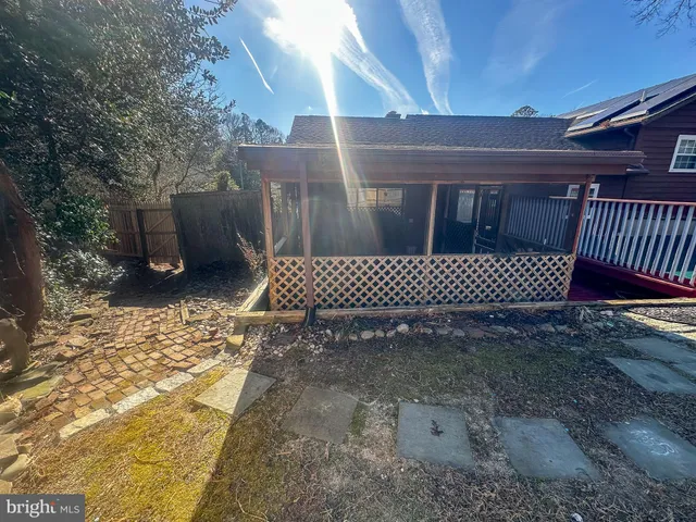a view of outdoor space with a swing