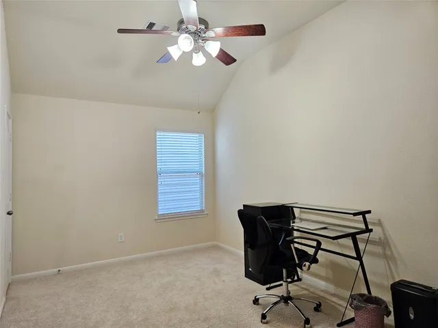 a view of workspace with a window