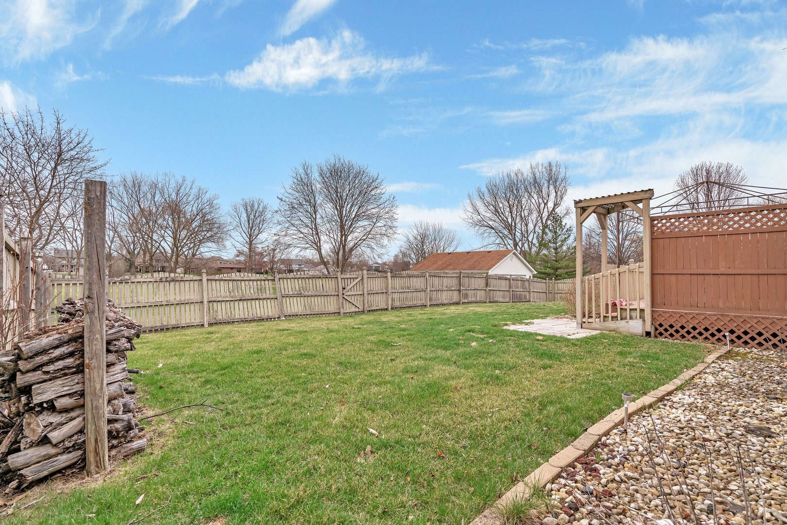 218 San Carlos Road Minooka, IL 60447 - Photo 6 of 40 a view of backyard with green space