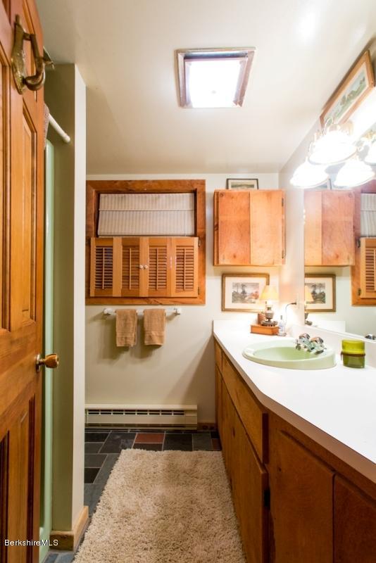 83 Sky Farm Road Copake, NY 12516 - Photo 28 of 38 a bathroom with a sink and a mirror