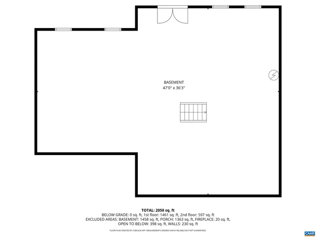 an aerial view of residential house with outdoor space