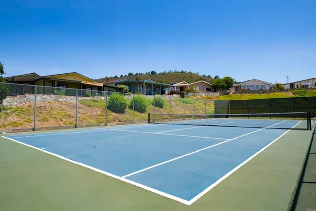 a view of a tennis court