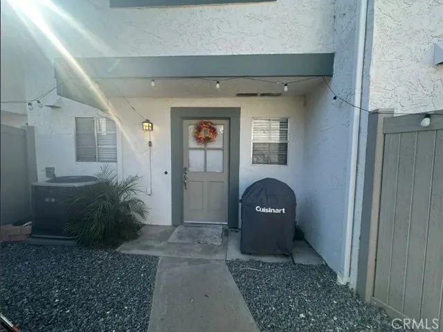 a view of a entryway door of the house